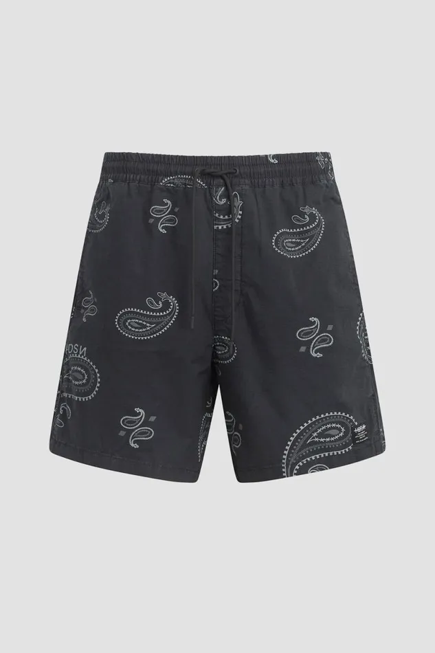 Hudson Jeans Shorts Men Racer Short Black Bandana Hudson Jeans Shorts Men Racer Short Black Bandana