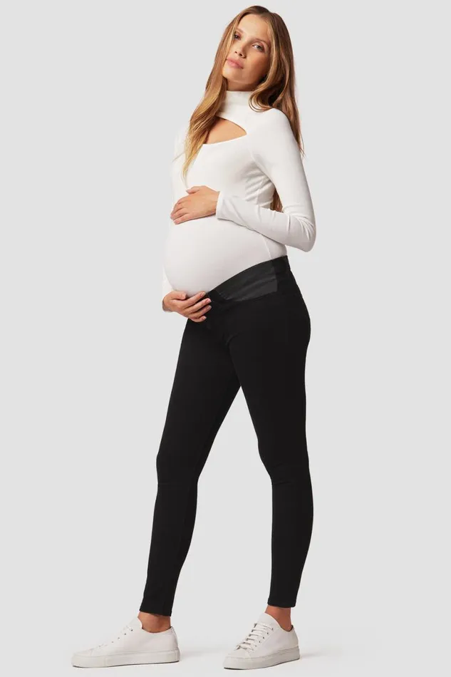 Hudson Jeans Skinny Women Nico Maternity Super Skinny Ankle Jean Black Hudson Jeans Skinny Women Nico Maternity Super Skinny Ankle Jean Black
