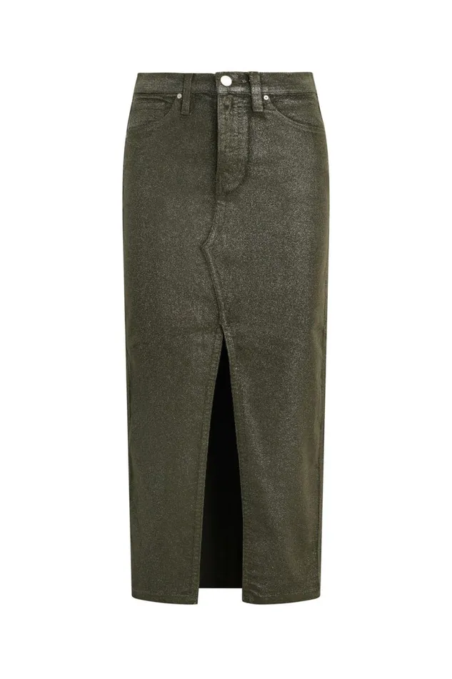 Hudson Jeans Skirts Women Reconstructed Skirt Cypress Glitter Hudson Jeans Skirts Women Reconstructed Skirt Cypress Glitter