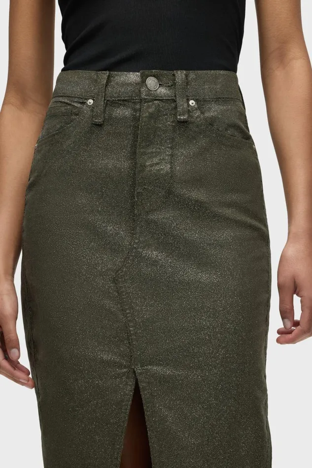 Hudson Jeans Skirts Women Reconstructed Skirt Cypress Glitter Hudson Jeans Skirts Women Reconstructed Skirt Cypress Glitter