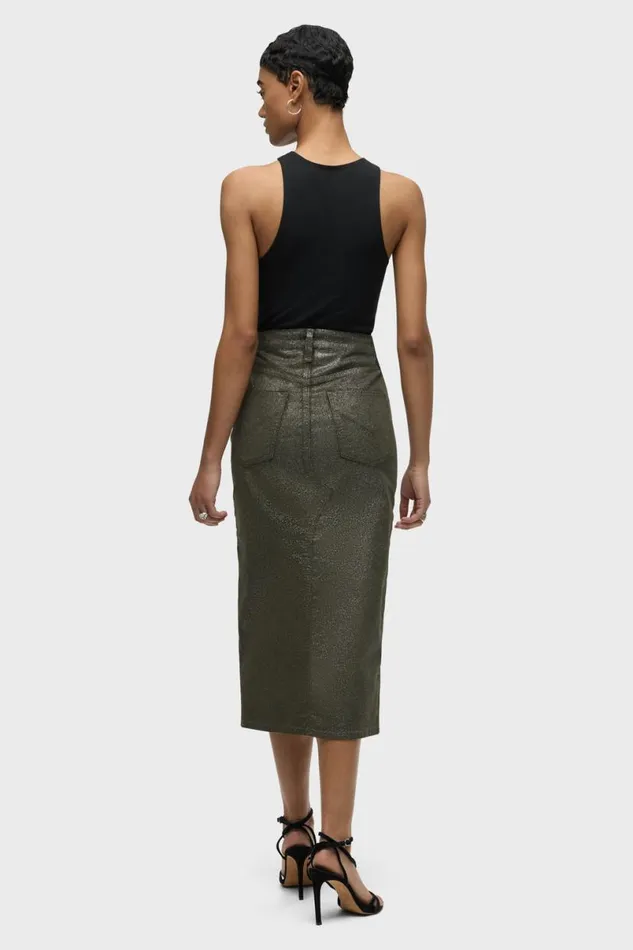 Hudson Jeans Skirts Women Reconstructed Skirt Cypress Glitter Hudson Jeans Skirts Women Reconstructed Skirt Cypress Glitter