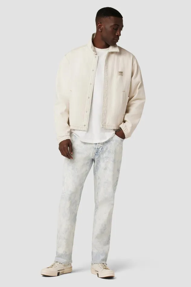 Hudson Jeans Straight Leg Men Reese Straight Leg Jean 32034 Inseam White Acid Hudson Jeans Straight Leg Men Reese Straight Leg Jean 32034 Inseam White Acid