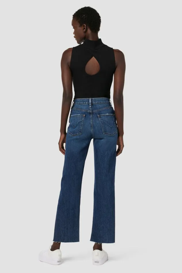 Hudson Jeans Straight Women Remi HighRise Straight Ankle Forward Seam Petite Jean W Slit Hem Indigo Breeze Hudson Jeans Straight Women Remi HighRise Straight Ankle Forward Seam Petite Jean W Slit Hem Indigo Breeze