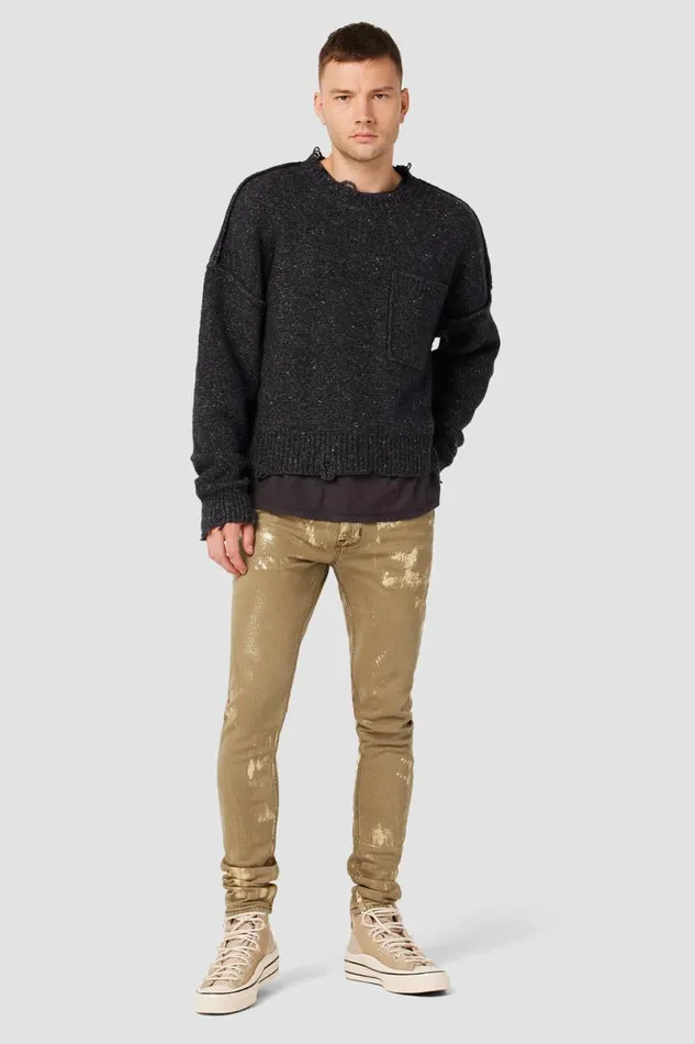 Hudson Jeans Tall Inseams Men Zack Skinny Jean 36034 Inseam Bronze Foil Hudson Jeans Tall Inseams Men Zack Skinny Jean 36034 Inseam Bronze Foil