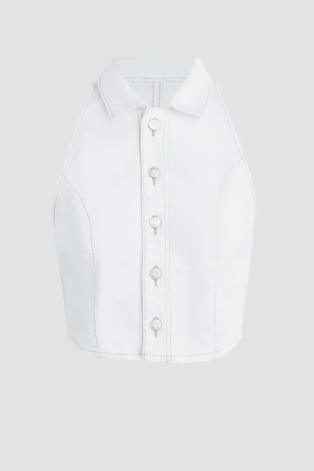 Hudson Jeans Tops and Sweaters Women Halter Vest White Hudson Jeans Tops and Sweaters Women Halter Vest White