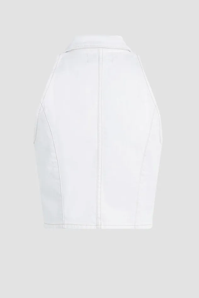Hudson Jeans Tops and Sweaters Women Halter Vest White Hudson Jeans Tops and Sweaters Women Halter Vest White