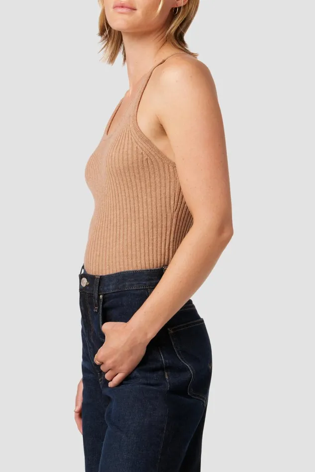 Hudson Jeans Tops and Sweaters Women Knot Back Sweater Tank Camel Hudson Jeans Tops and Sweaters Women Knot Back Sweater Tank Camel
