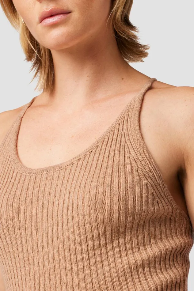 Hudson Jeans Tops and Sweaters Women Knot Back Sweater Tank Camel Hudson Jeans Tops and Sweaters Women Knot Back Sweater Tank Camel