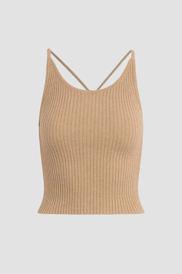 Hudson Jeans Tops and Sweaters Women Knot Back Sweater Tank Camel Hudson Jeans Tops and Sweaters Women Knot Back Sweater Tank Camel