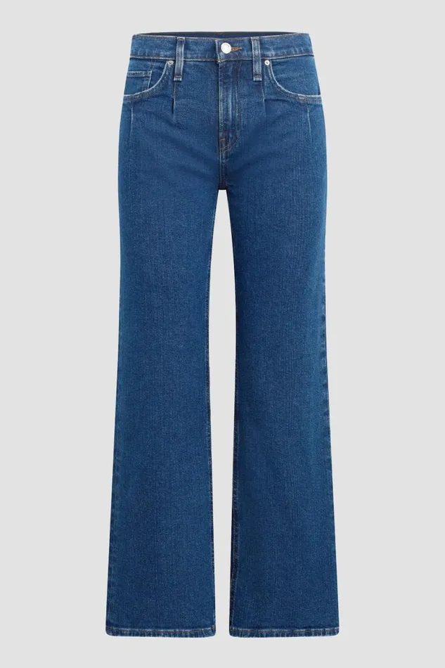 Hudson Jeans Wide Leg Women Rosie Pleated HighRise Wide Leg Jean Rocky Blue Hudson Jeans Wide Leg Women Rosie Pleated HighRise Wide Leg Jean Rocky Blue