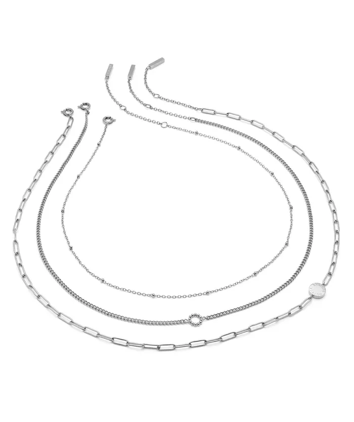 Illusion Silver Stacking Necklace Set Women Necklaces Olivia Burton
