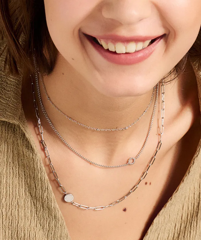 Illusion Silver Stacking Necklace Set Women Necklaces Olivia Burton