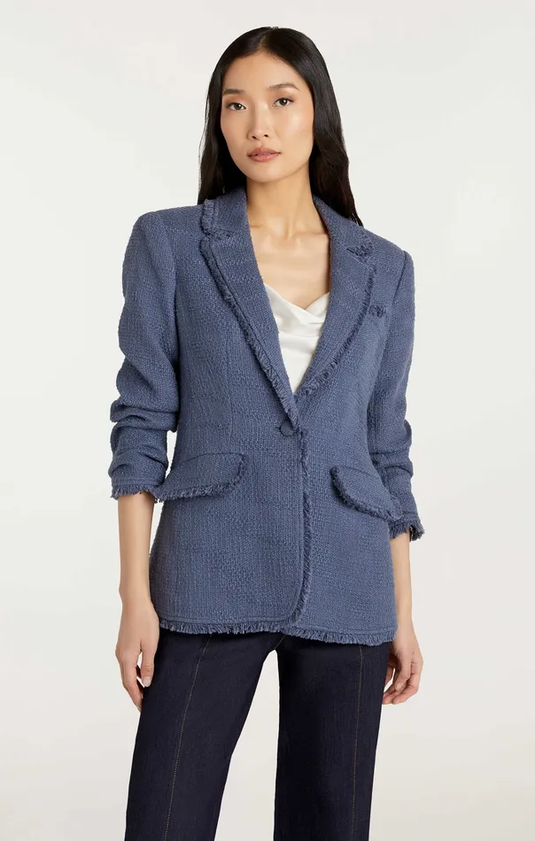 Jackets and Blazers Boucle Khloe Blazer Shadow 8211 Cinq Sept Women
