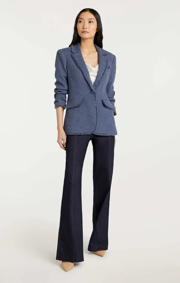 Jackets and Blazers Boucle Khloe Blazer Shadow 8211 Cinq Sept Women