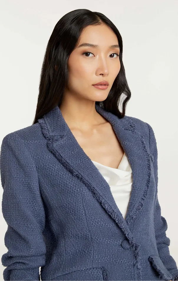 Jackets and Blazers Boucle Khloe Blazer Shadow 8211 Cinq Sept Women