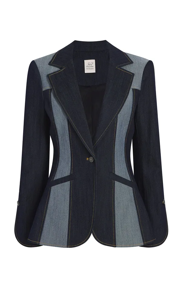 Jackets and Blazers Celie Blazer Indigo 8211 Cinq Sept Women