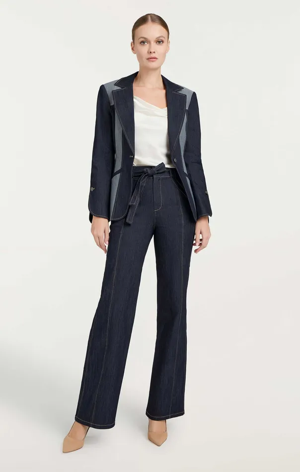 Jackets and Blazers Celie Blazer Indigo 8211 Cinq Sept Women
