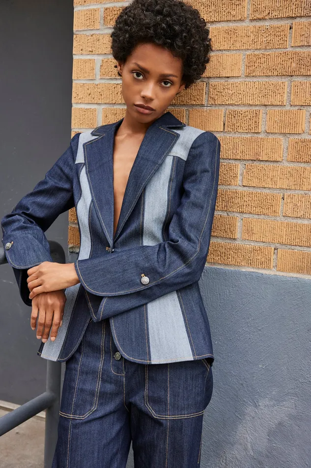 Jackets and Blazers Celie Blazer Indigo 8211 Cinq Sept Women