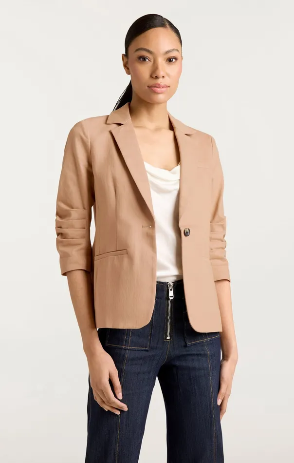 Jackets and Blazers Denim Khloe Blazer Sahara Cinq Sept Women