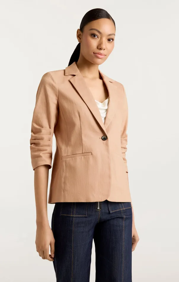 Jackets and Blazers Denim Khloe Blazer Sahara Cinq Sept Women