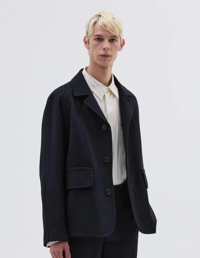 Jackets and Coats Men Margaret Howell Raglan Blazer Ink