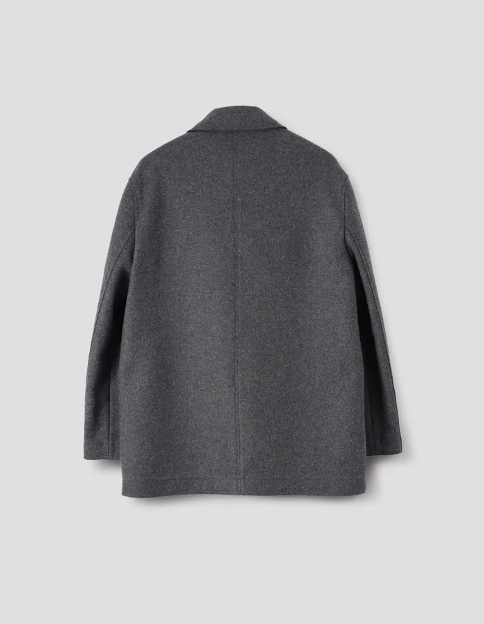 Jackets and Coats Men Margaret Howell Raw Edge Jacket Charcoal