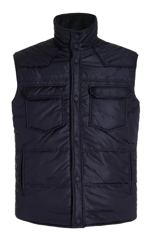 Jackets and Outerwear Men Gabriela Hearst Clay Reversible Puffer Vest In Charcoal Cashmere And Nylon Jackets and Outerwear Men Gabriela Hearst Clay Reversible Puffer Vest In Charcoal Cashmere And Nylon