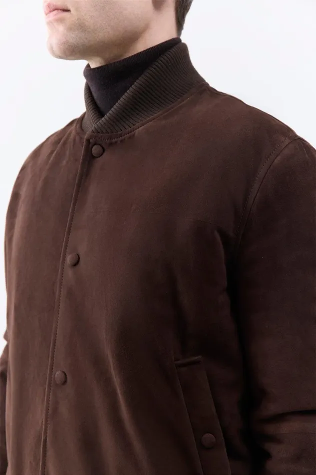 Jackets and Outerwear Men Gabriela Hearst Greg Bomber In Dark Chocolate Suede Jackets and Outerwear Men Gabriela Hearst Greg Bomber In Dark Chocolate Suede
