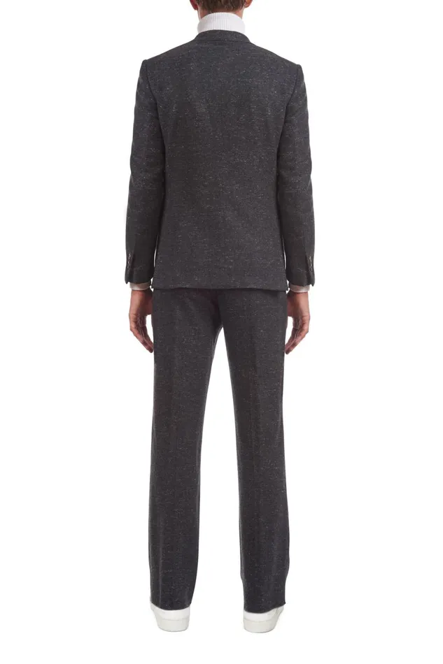 Jackets and Outerwear Men Gabriela Hearst Kingsley Jacket In Dark Grey Cashmere