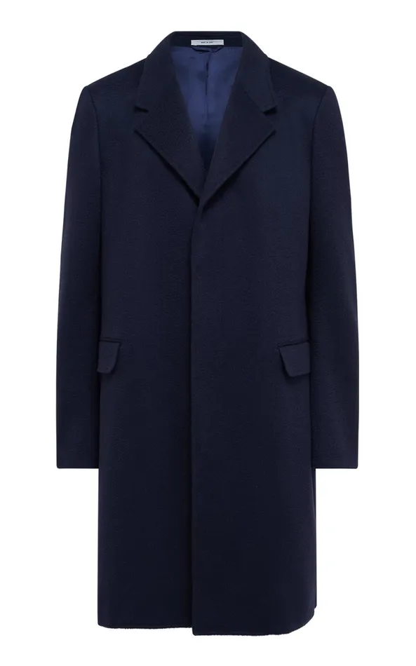 Jackets and Outerwear Men Gabriela Hearst Peter Coat In Dark Navy Cashmere