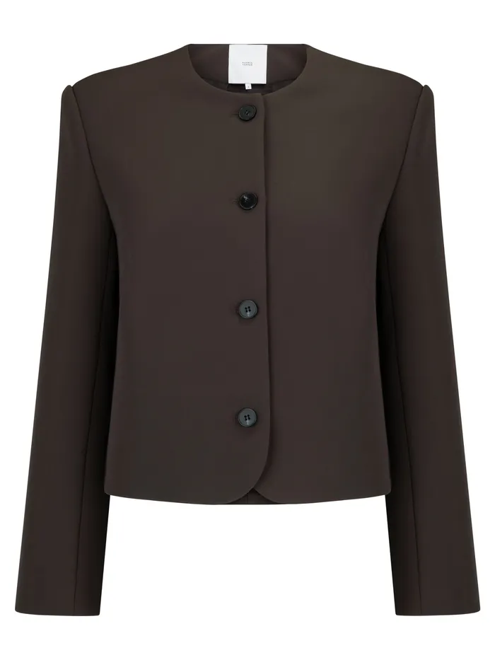 Jackets Women The UNDONE Harris Tapper 8211 Tilmens Blazer in Brown Umber