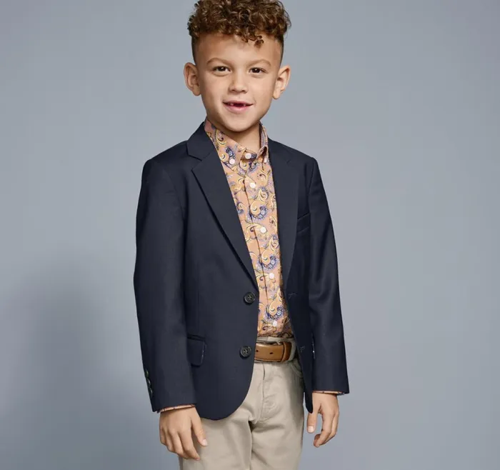 Johnston and Murphy Blazers and Vests Boys Boys Woven Blazer Navy Johnston and Murphy Blazers and Vests Boys Boys Woven Blazer Navy