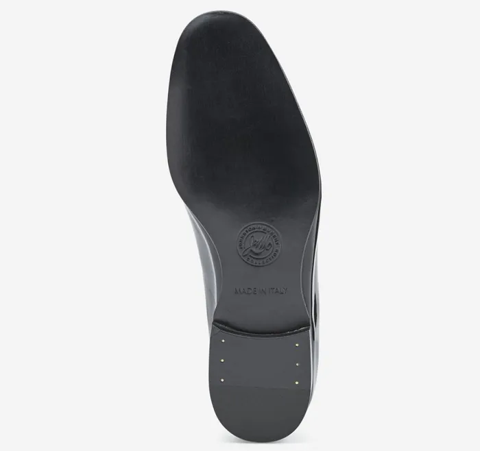 Johnston and Murphy LaceUps Men Kinser Plain Toe Black Italian Patent Calfskin Johnston and Murphy LaceUps Men Kinser Plain Toe Black Italian Patent Calfskin