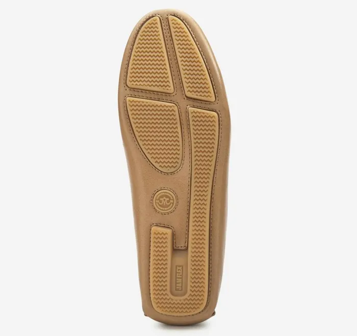 Johnston and Murphy Mules and Loafers Women Maggie Chain Moc Tan Calfskin Johnston and Murphy Mules and Loafers Women Maggie Chain Moc Tan Calfskin