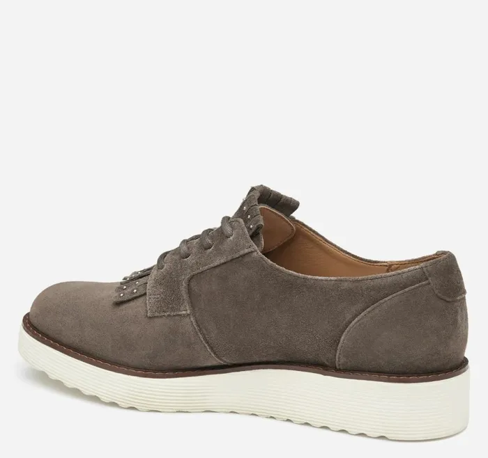 Johnston and Murphy Mules and Loafers Women Mitzi Kiltie Oxford Dark Gray Suede Johnston and Murphy Mules and Loafers Women Mitzi Kiltie Oxford Dark Gray Suede