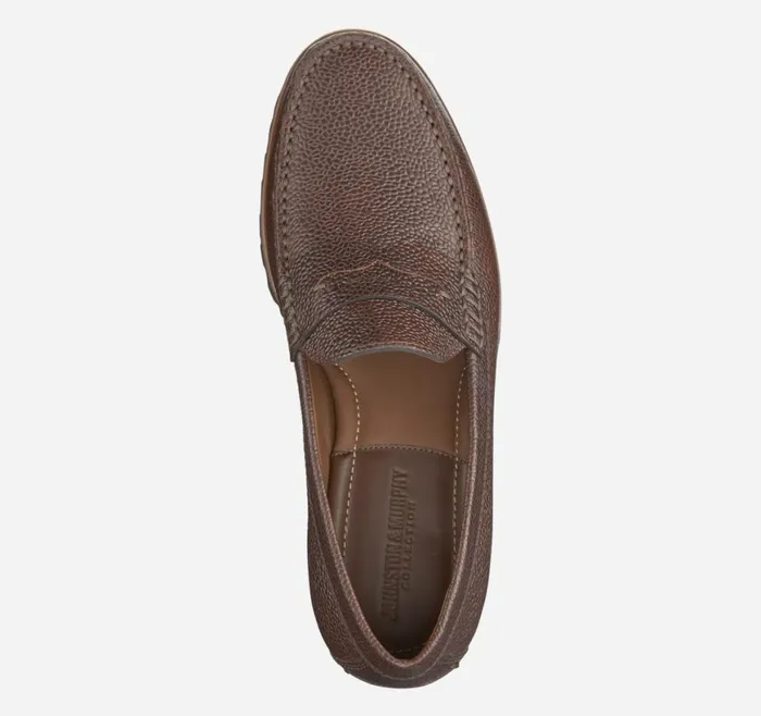 Johnston and Murphy SlipOns Men Baldwin Lug Penny Mahogany Scotch Grain Johnston and Murphy SlipOns Men Baldwin Lug Penny Mahogany Scotch Grain