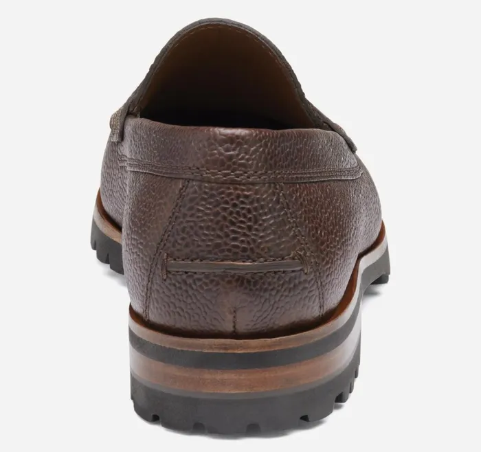 Johnston and Murphy SlipOns Men Baldwin Lug Penny Mahogany Scotch Grain Johnston and Murphy SlipOns Men Baldwin Lug Penny Mahogany Scotch Grain