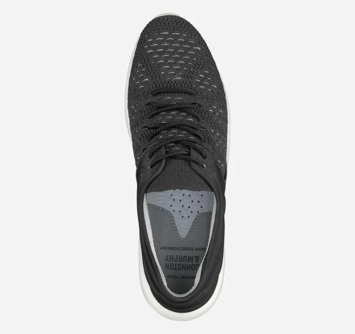 Johnston and Murphy Sneakers Women Activate Knit UThroat Black Knitnylon
