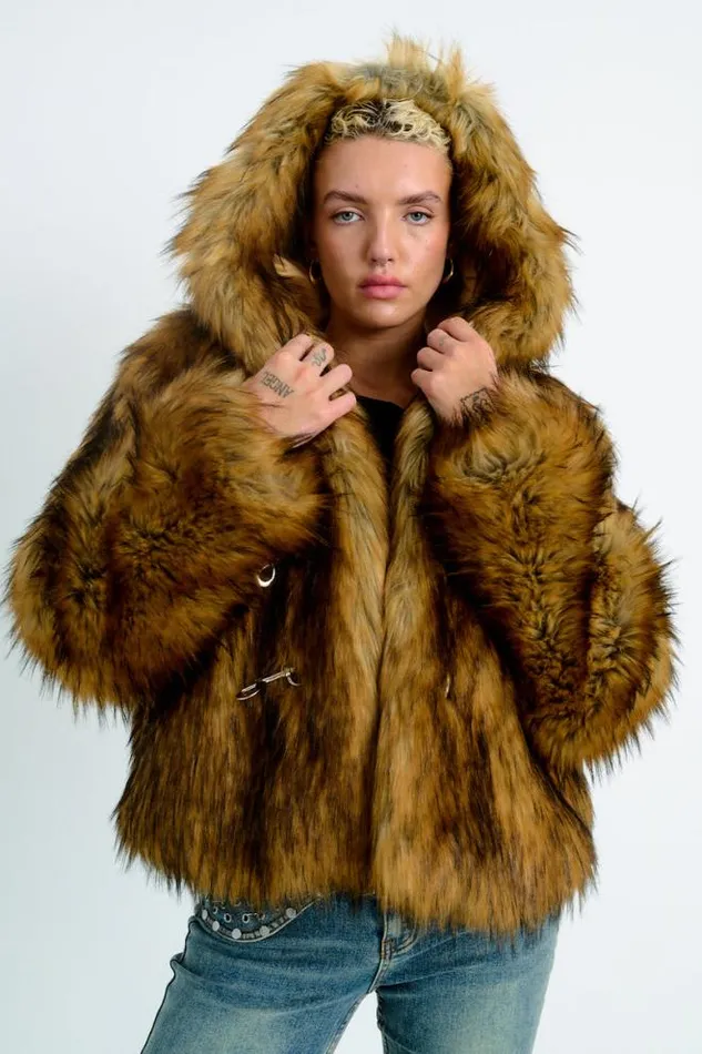 Julia Faux Fur Coat Women The Ragged Priest Coats and Jackets