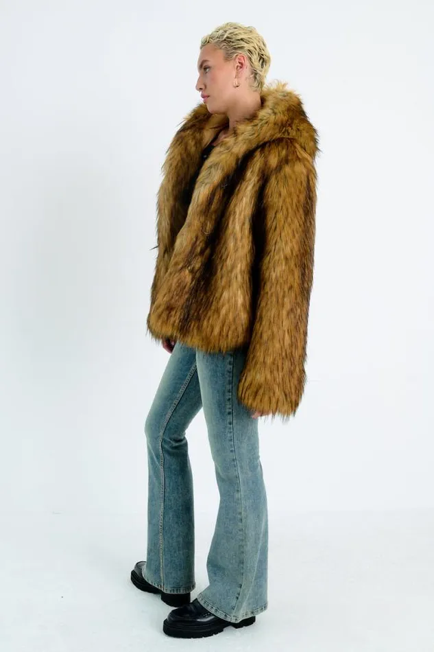 Julia Faux Fur Coat Women The Ragged Priest Coats and Jackets
