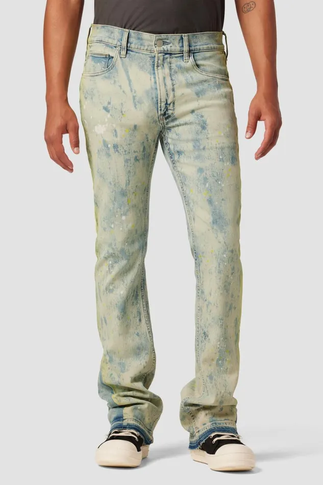Kick Flare Men Hudson Jeans Walker Kick Flare Jean Citrus Pop