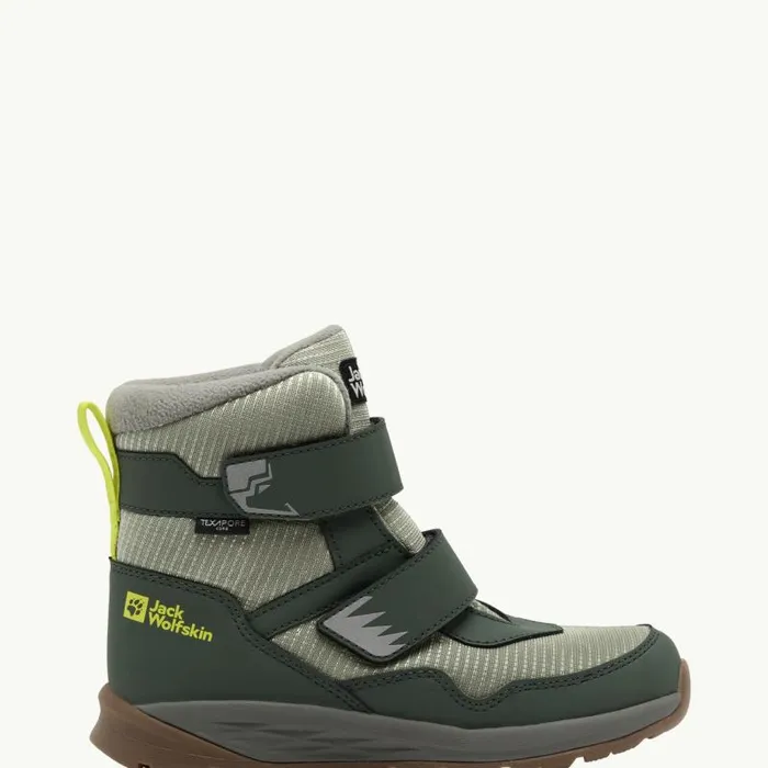 Kids Jack Wolfskin Waterproof Shoes POLAR BEARB TEXAPORE MID VC K 8211 Slate Green 28 8211 Kids Winter Shoes Kids Jack Wolfskin Waterproof Shoes POLAR BEARB TEXAPORE MID VC K 8211 Slate Green 28 8211 Kids Winter Shoes