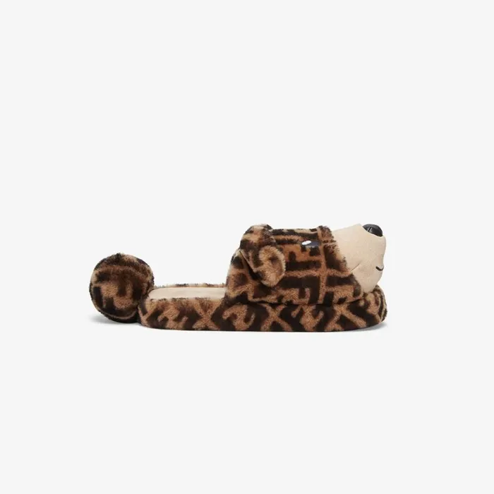 Kids Sheepskin Slippers Fendi Shoes