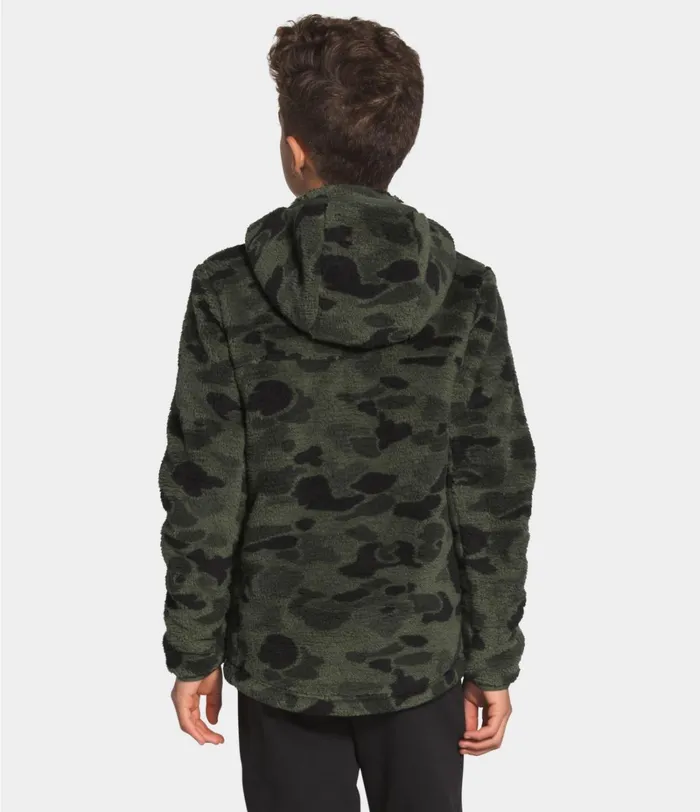 Kids Tops The North Face Campshire Hoodie New Taupe Green Duck Camo Print