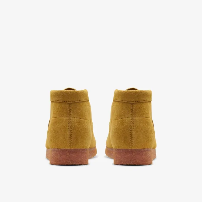 Kids Wallabee Boot Older Dark Olive Clarks Boots