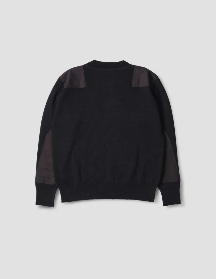 Knitwear Men Margaret Howell Mhl Woven Patch Crew Ink