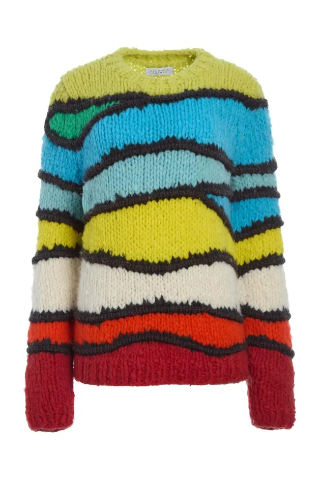 Knitwear Women Gabriela Hearst Lawrence Knit Sweater In Multi Welfat Cashmere