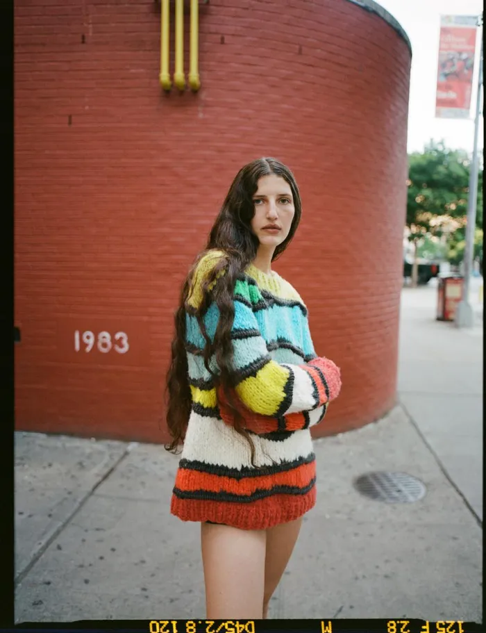 Knitwear Women Gabriela Hearst Lawrence Knit Sweater In Multi Welfat Cashmere