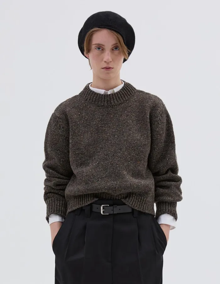 Knitwear Women Margaret Howell Donegal Crew Neck Bracken