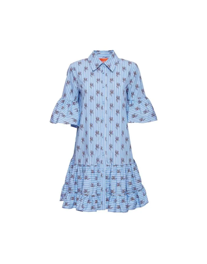 La Double J Choux Dress Gryphos Light Blue Women Dresses La Double J Choux Dress Gryphos Light Blue Women Dresses